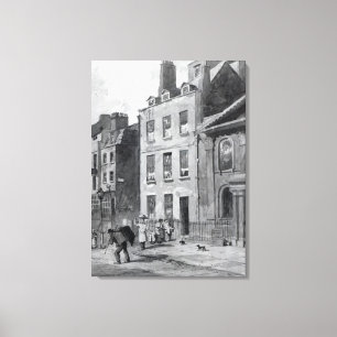 Impressão Em Tela Casa do senhor Isaac Newton