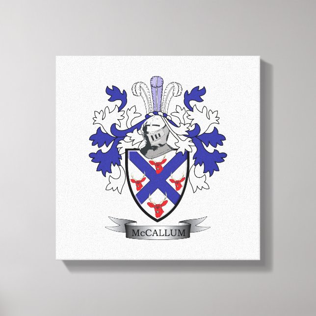 Impressão Em Tela Casaco de armas da McCallum Family Crest (Frente)