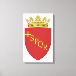 Impressão Em Tela Casaco de armas romanas (SPQR) (Roma, Itália)