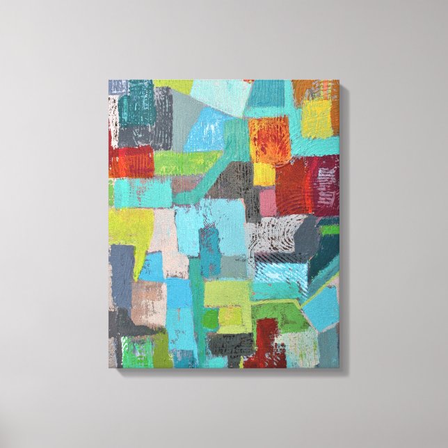 Impressão Em Tela Casaco de Muitas Cores 16 x 20 Tela Emoldurada (Frente)