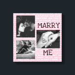 Impressão Em Tela Casado preto e branco Foto de Casal para mim<br><div class="desc">Preto e Branco personalizados me Casado? Canvas de Fotografias do Casal de Propostas</div>
