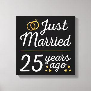 Impressão Em Tela Casados há apenas 25 anos II
