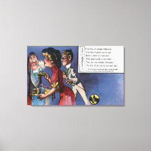 Impressão Em Tela Casal do homem e da mulher na luz de vela