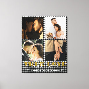 Impressão Em Tela Casal Romântico Amor Verdadeiro 4 Foto & Citação