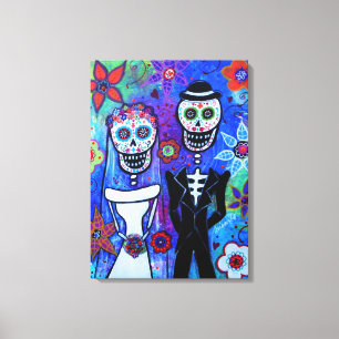 Impressão Em Tela Casal Wedding Diâmetro de los Muertos