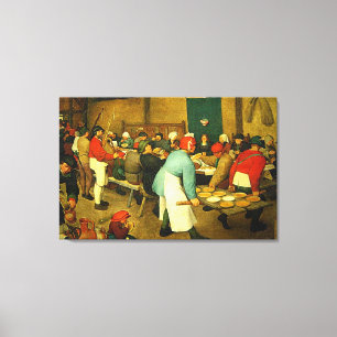 Impressão Em Tela Casamento Camponês de Pieter Bruegel (1568)