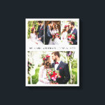 Impressão Em Tela Casamento com a Colagem de Fotos do Elegante Moder<br><div class="desc">Impressão de Tela de Casamento de Colagem de Fotos Moderna 4</div>
