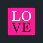 Impressão Em Tela Casamento de Amor com Fundo de rosa<br><div class="desc">Você pode mudar facilmente as fontes e as cores. Você também pode adicionar seu logotipo e a imagem de fundo conforme desejar.</div>