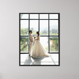 Impressão Em Tela Casamento de Fotografias Personalizado Elegante