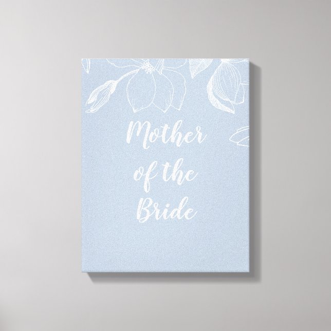 Impressão Em Tela Casamento de Magnolias Brancas Dusty (Frente)