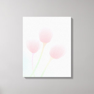 Impressão Em Tela Casamento de Tulipas de Pastel Cor-de-Rosa Suave