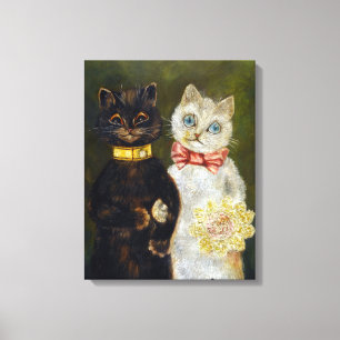 Impressão Em Tela Casamento do gato, Louis Wain