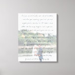 Impressão Em Tela Casamento e exibição personalizados do aniversário<br><div class="desc">A design de moderna e elegante imprimiu a caligrafia Script Wedding Vows Canvas Impressão que pode ser personalizada com o seu texto. Clique no botão "Personalizar" e use nossa ferramenta design para modificar este modelo. Veja a Design de Arte Gráfica para outros produtos que combinam com este design!</div>