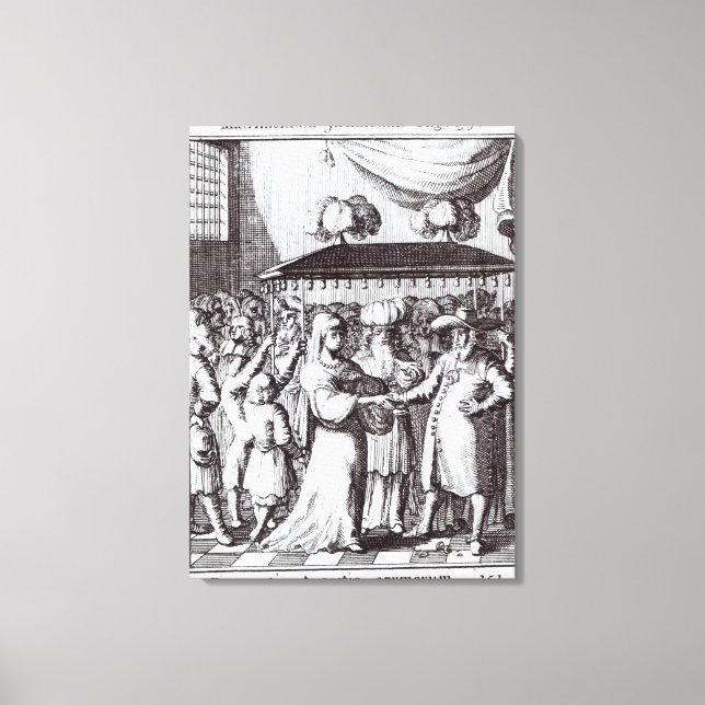 Impressão Em Tela Casamento Judaico (Frente)