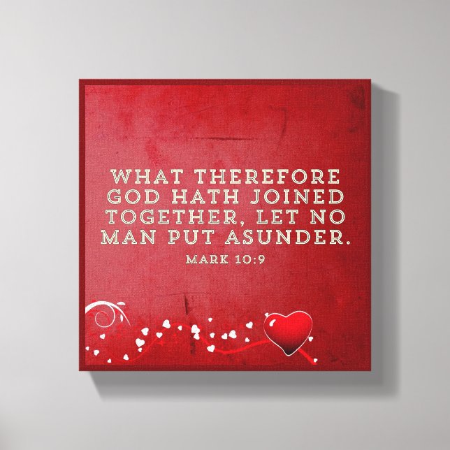 Impressão Em Tela Casamento - Lona Embrulhada Premium (Brilho) (Frente)