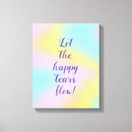 Impressão Em Tela Casamento magnífico do Pastel Rainbow