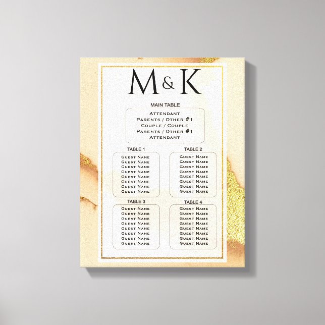 Impressão Em Tela Casamento 💡 Óleo Coral Moderno (Frente)