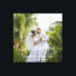 Impressão Em Tela Casamento Personalizado do Melhor Dia de Todos<br><div class="desc">Design moderno e elegante imprimiu a tela de desenho personalizada do Best Day Ever Personalized Wedding que pode ser personalizada com seu texto. Veja a Design de Arte Gráfica para outros produtos que combinam com este design!</div>