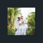 Impressão Em Tela Casamento Personalizado do Melhor Dia de Todos<br><div class="desc">Design moderno e elegante imprimiu a tela de desenho personalizada do Best Day Ever Personalized Wedding que pode ser personalizada com seu texto. Veja a Design de Arte Gráfica para outros produtos que combinam com este design!</div>