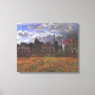 Impressão Em Tela Casas em Argenteuil - Claude Monet - 1873