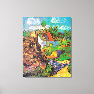 Impressão Em Tela Casas em Auvers, Vincent Van Gogh