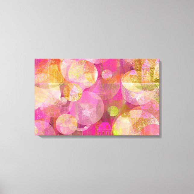 Impressão Em Tela casas felizes (Frente)