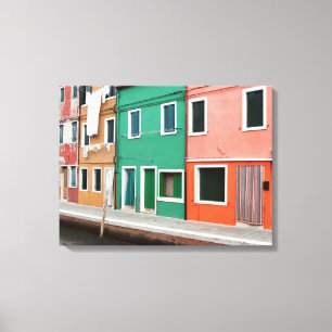 Impressão Em Tela Casas na beira-mar