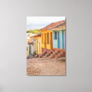Impressão Em Tela Casas residenciais, Trinidad, Cuba