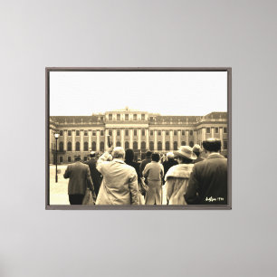 Impressão Em Tela Casas Vintage Áustria Viena Schonbrunn