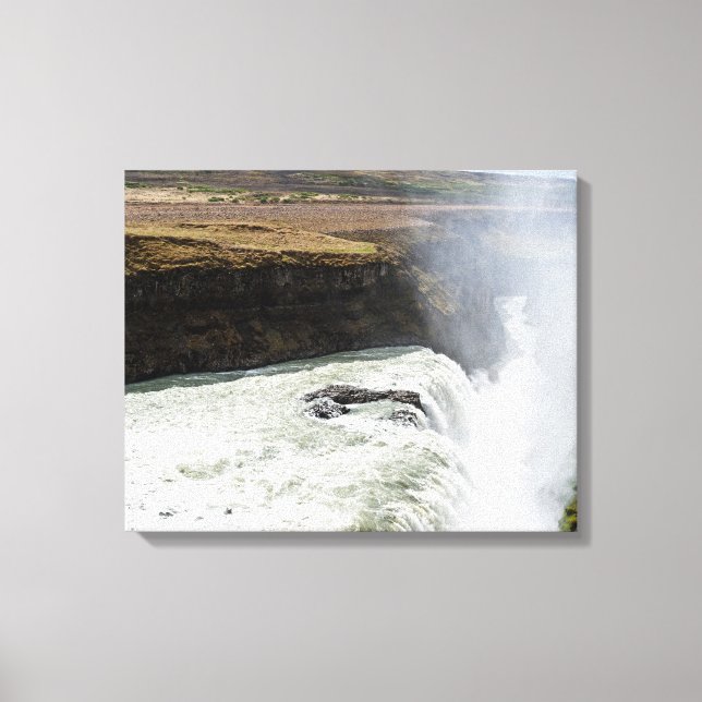 Impressão Em Tela Cascata de Gullfoss - Sudoeste da Islândia (Frente)