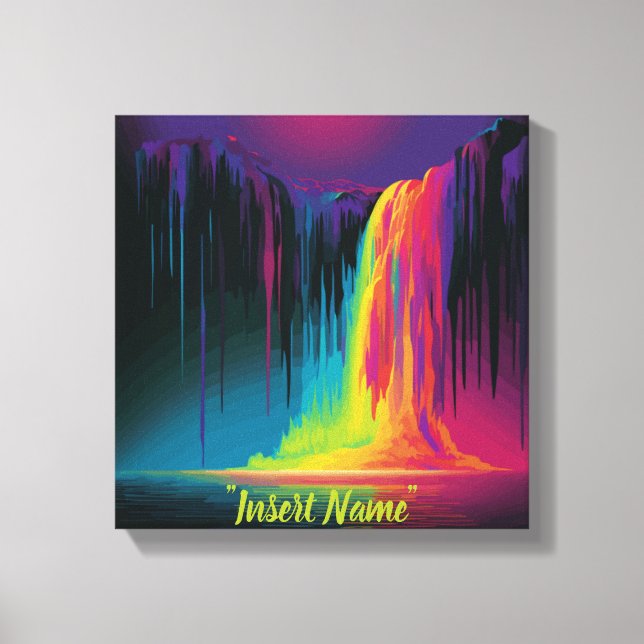 Impressão Em Tela Cascata mágica, serenidade cativante (Frente)