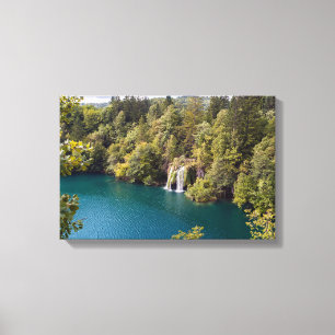 Impressão Em Tela Cascatas no Parque Nacional de Plitvice - Croácia