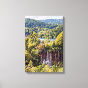 Impressão Em Tela Cascatas no Parque Nacional de Plitvice - Croácia