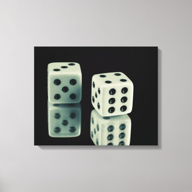 Impressão Em Tela Casino dice (Frente)