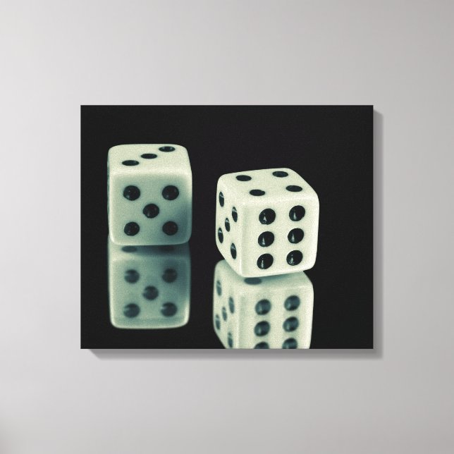 Impressão Em Tela Casino dice (Frente)