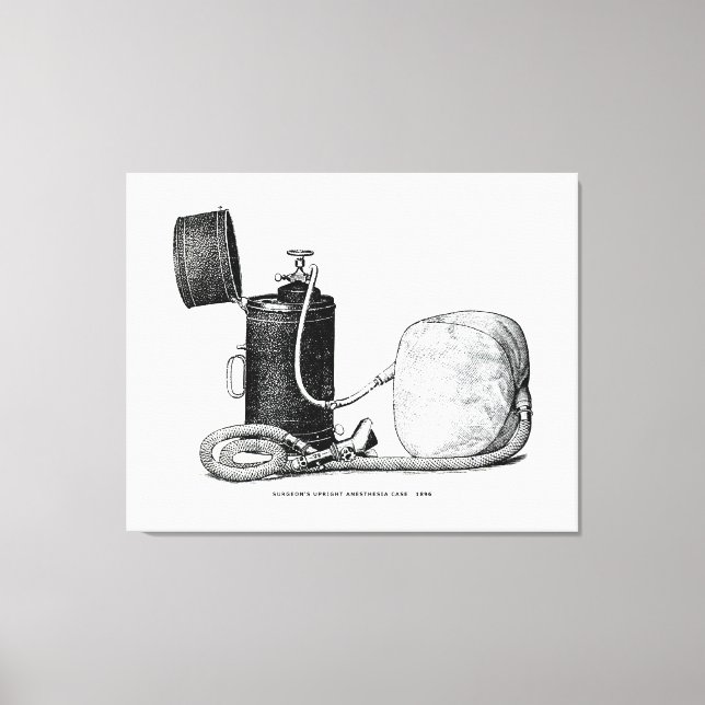 Impressão Em Tela Caso de anestesia ereta do cirurgião 1896 (Frente)
