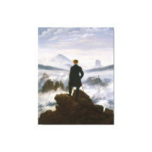 CASPAR FRIEDRICH O Wanderer Acima do Mar de Nevoei