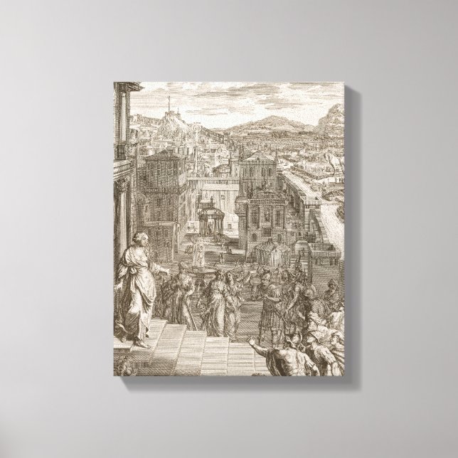 Impressão Em Tela Cassandra conta o destino dos troianos e é (Frente)