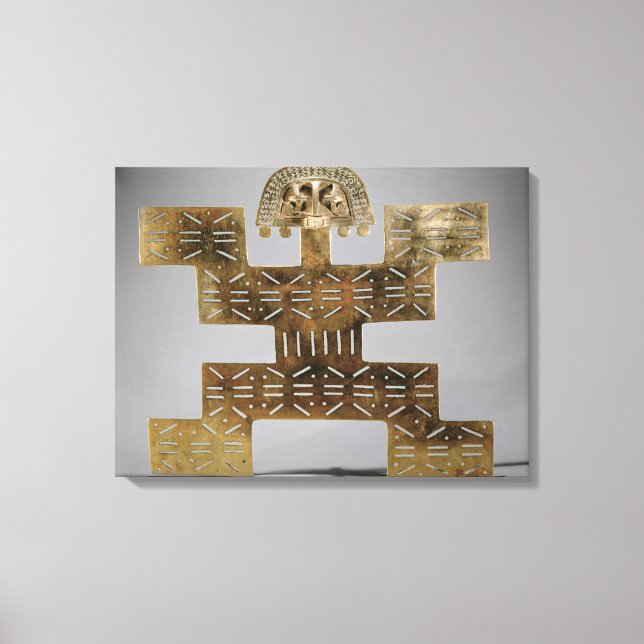 Impressão Em Tela Cast Tumbaga pectoral de Huaca del Dragon (Frente)