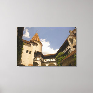 Impressão Em Tela Castelo de Bran do século XIII (Castelo de Drácula