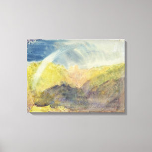 Impressão Em Tela Castelo de Crichton (paisagem montanhosa com uma