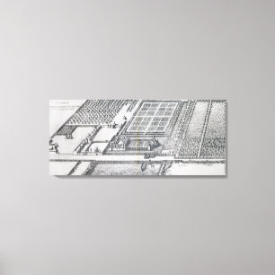 Impressão Em Tela Castelo de Dampierre, ideia da propriedade, 'do Le