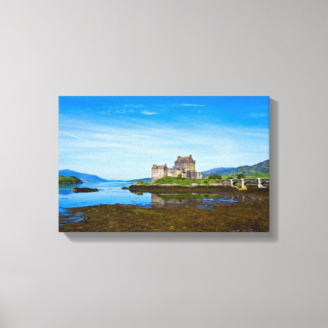 Impressão Em Tela Castelo de Eilean Donan, Escócia (Frente)