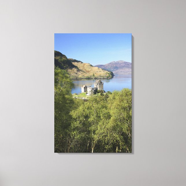 Impressão Em Tela Castelo de Eilean Donan, Escócia. O famoso Eilean (Frente)