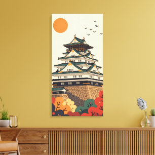 Impressão Em Tela Castelo de Iga Ueno Japão