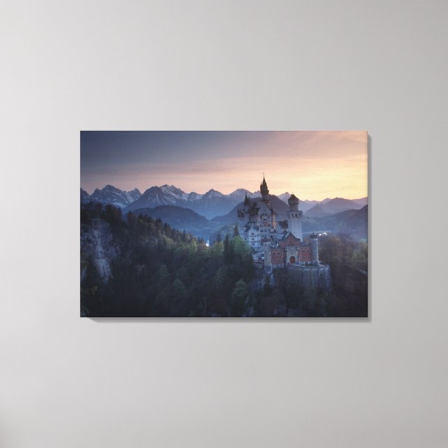 Impressão Em Tela Castelo de Neuschwanstein, construído no final do  (Frente)