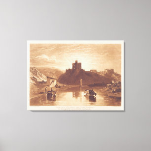 Impressão Em Tela Castelo de Norham, gravado por Charles Turner