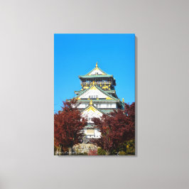 Impressão Em Tela Castelo de Osaka Japão Outono Viagem