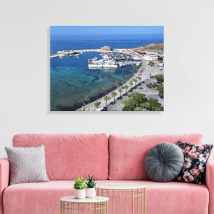 Impressão Em Tela Castelo de Paphos e vista do naufrágio do porto