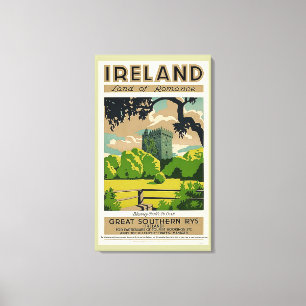 Impressão Em Tela Castelo do Blarney de Ireland do poster das